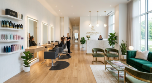 A High-Resolution Photo Of A Bright, Modern Of Salon And Spa Marketing Interior Featuring Clean Lines, Stylish Decor, And Professional Lighting.