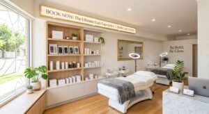A Modern And Organized Lash Studio Environment Showcasing Professional Digital Branding And Growth-Oriented Atmosphere.