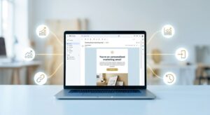 A Personalized Marketing Email Displayed On A Laptop, Illustrating Direct Digital Audience Access And Strategic Growth.