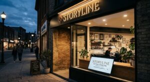 The Inviting Exterior Of A Professional Tattoo And Piercing Studio That Uses Digital Tools To Attract New Clients And Streamline Operations.